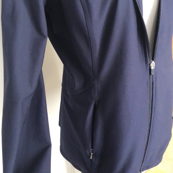 Lucy Navy Blue Zip Up Athletic Jacket - Picture 3 of 7